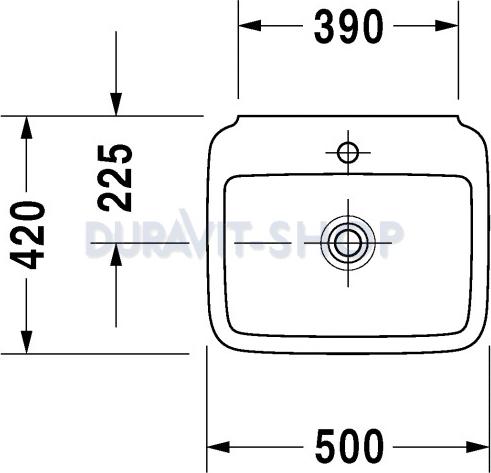 Раковина 50 см Duravit PuraVida 720500000