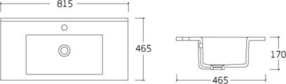 Раковина встраиваемая Vincea VBS-13980 белая