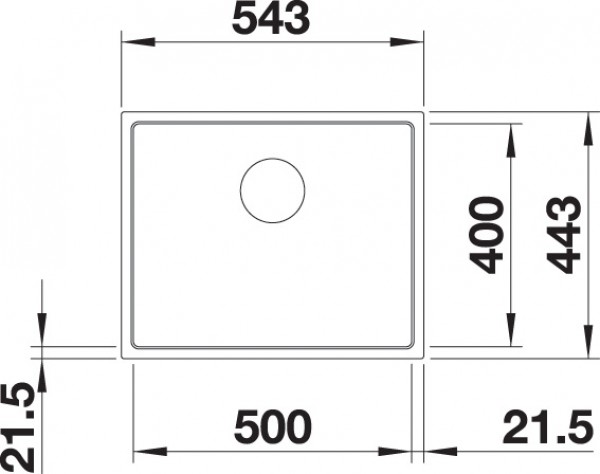 Кухонная мойка Blanco Subline 500-IF 524110 белый