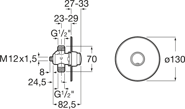 Сливной механизм для писсуара Roca Avant 5A9079C00