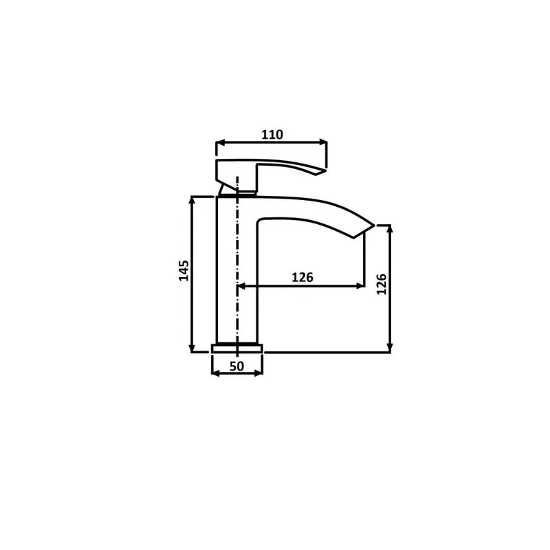 Смеситель для раковины ALMAes Luara TVZ-0903 хром