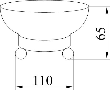 Мыльница Boheme Hermitage 10360, золото