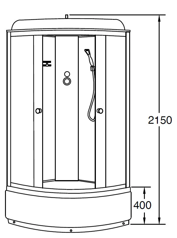 Душевая кабина Loranto Sunway CS-6680G 80*80*215