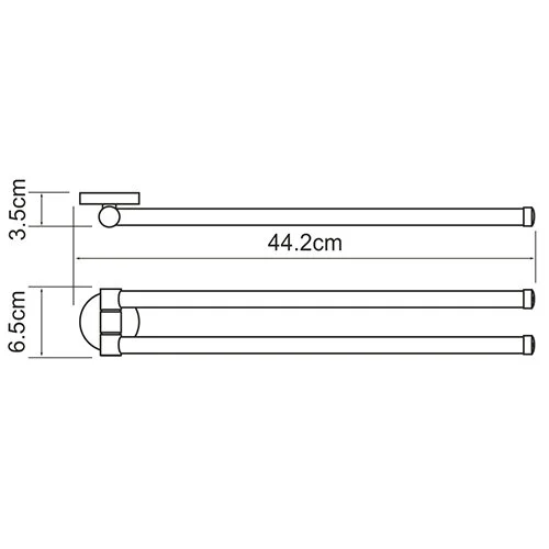 Полотенцедержатель WasserKRAFT Rhein К-6200 K-6231 хром