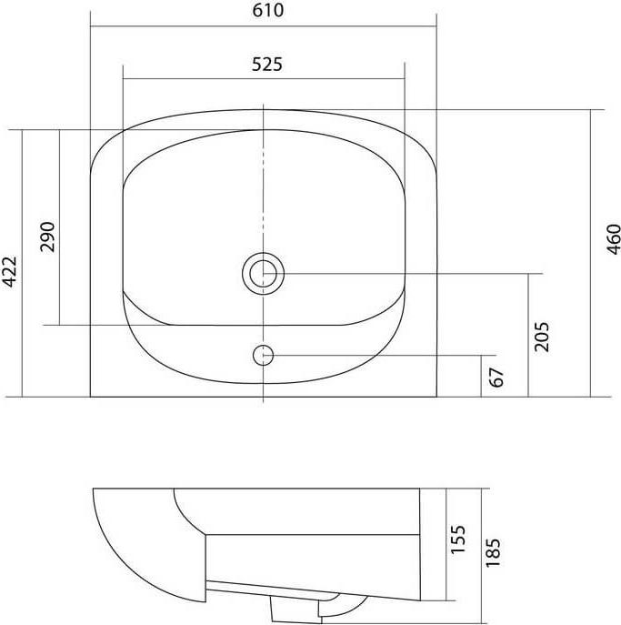 Раковина Aquaton Акварель 60 1WH110195