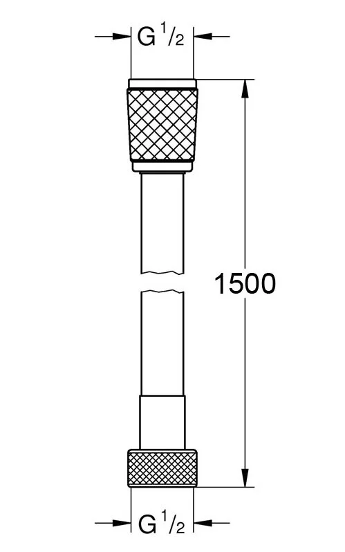 Душевой шланг Azario AZ-15757021 хром