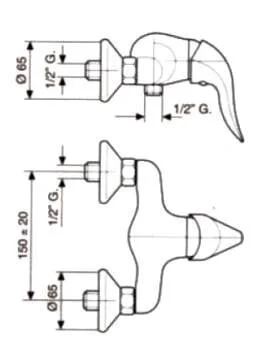 Смеситель для душа Emmevi Duka 44002CR хром