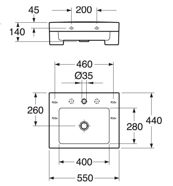 Раковина Gustavsberg Artic GB1145500101 белый