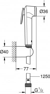 Гигиенический душ Grohe Tempesta-F 27513001