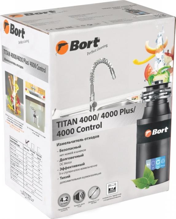 Измельчитель пищевых отходов Bort Titan 4000 Plus 91275776