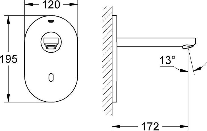 Смеситель для раковины Grohe Eurosmart CE 36335SD0