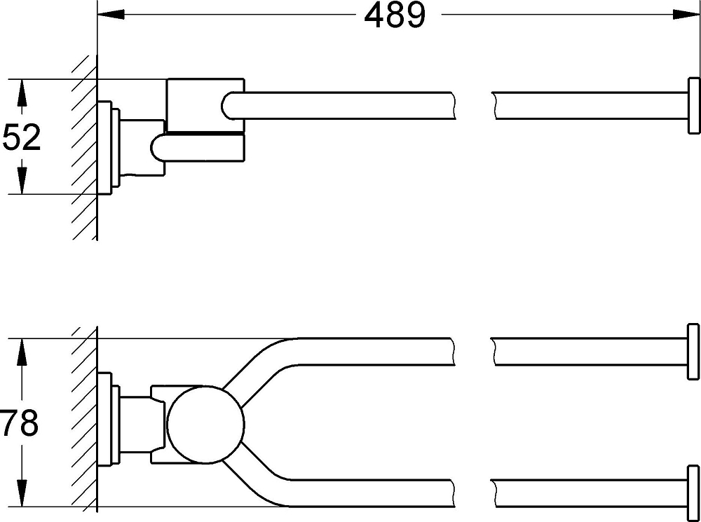 Полотенцедержатель Grohe Atrio 40308000