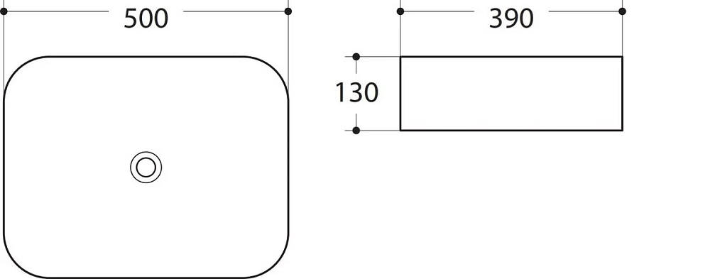 Раковина накладная Art&Max AM-78109-MB черный