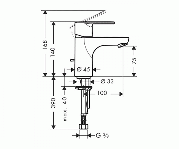 Смеситель для раковины Hansgrohe Talis E2 31614000