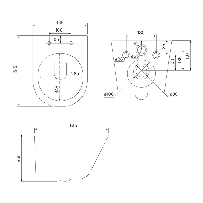 Комплект Iddis Basic BASC010i73 унитаз + инсталляция + клавиша, белый