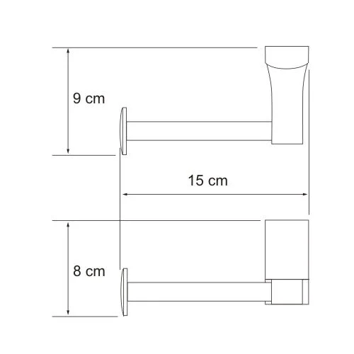 Держатель туалетной бумаги WasserKRAFT Exter K-5200 K-5296 бронза