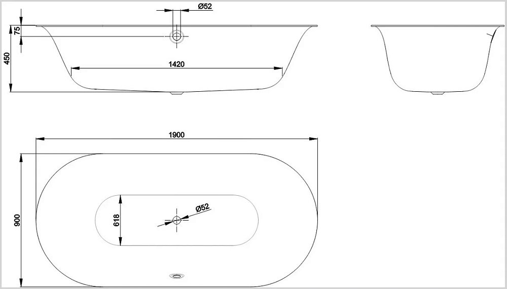 Стальная ванна Bette Lux Oval 3467-000 PLUS AR белый