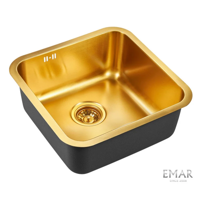 Кухонная мойка Emar Best EMB-127A PVD Nano Golden золото