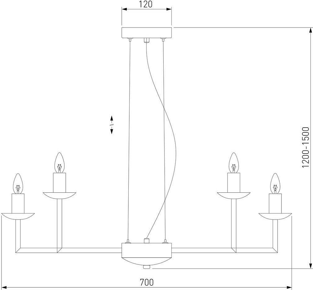 Подвесная люстра Eurosvet Cariso 60150/10 хром