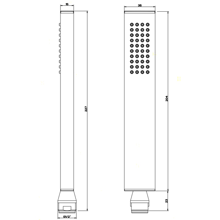 Ручной душ Gessi Rettangolo 20154#031, хром