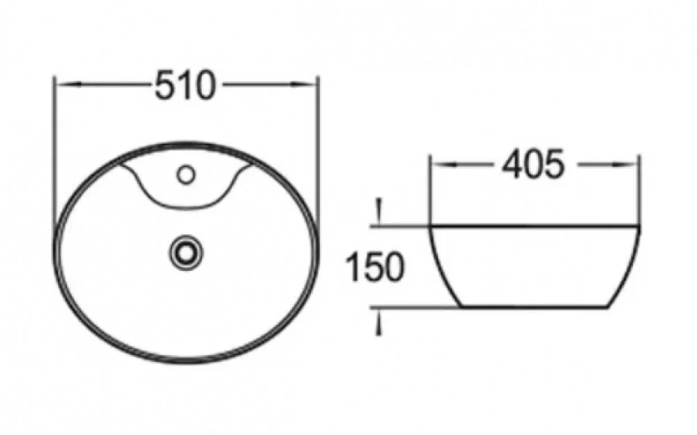 Раковина накладная Comforty 4139826 белый