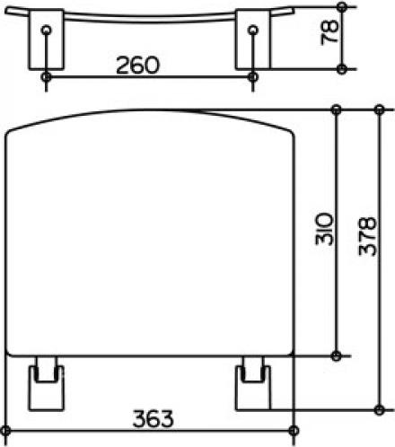 Сиденье для душа Keuco Plan 14980010051 хром/белый