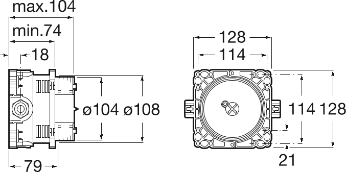 Скрытая часть Roca Sentronic 525874603