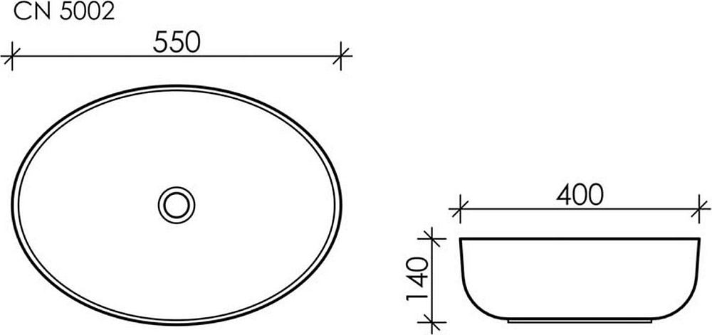 Раковина Ceramica Nova Element CN5002