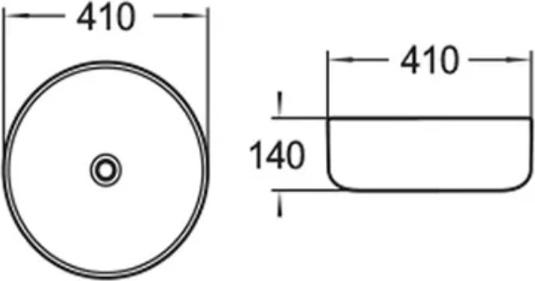 Раковина Comforty 41 78170 00004143740, белый