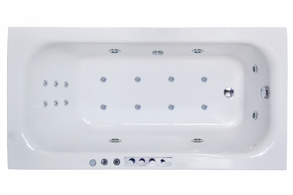 Акриловая ванна Royal Bath Accord De luxe 180х90 см RB627100DL с гидромассажем