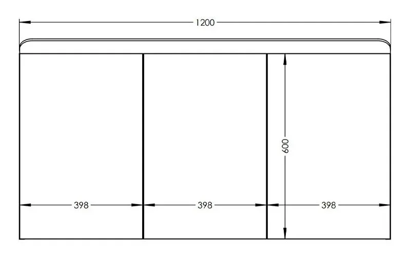 Зеркальный шкаф Burgbad B.ME SGUD120LF5982 бежевый