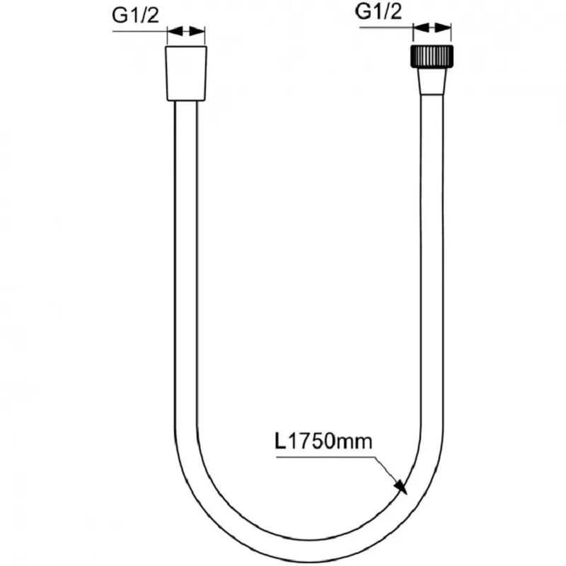 Душевой шланг Ideal Standard Idealflex A4109XG черный