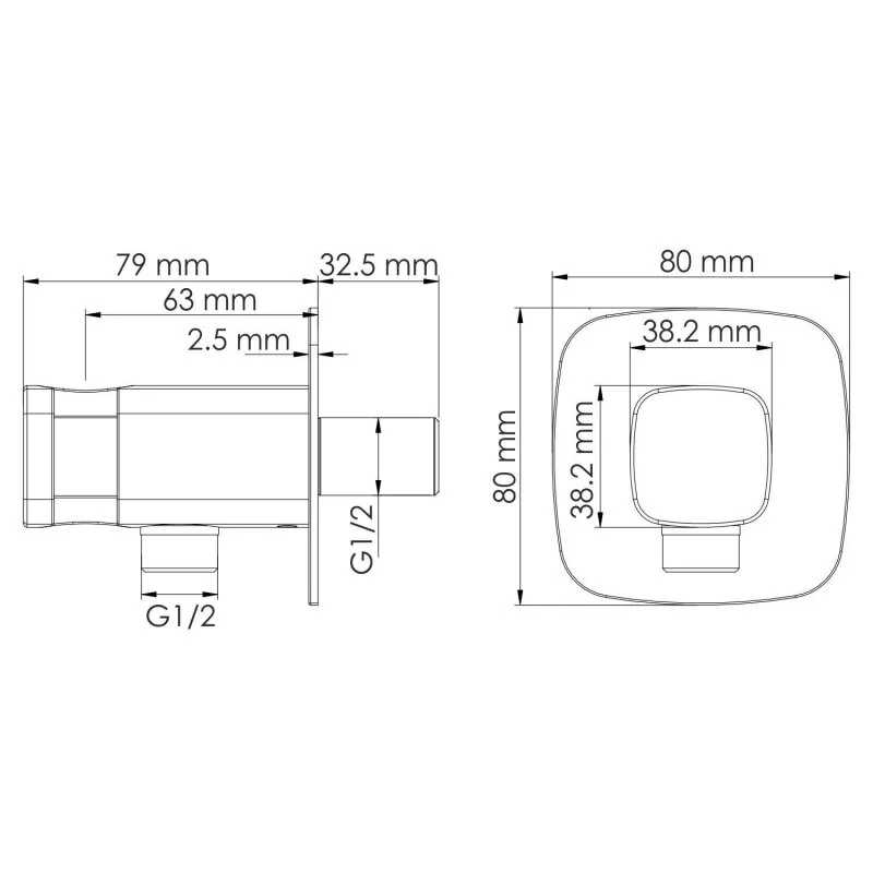 Шланговое подключение  WasserKRAFT Nuthe 9100 A327 черный