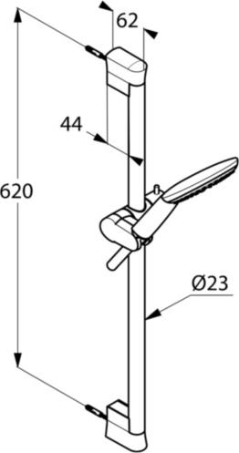 Душевой гарнитур Kludi Freshline 6783005-00, хром