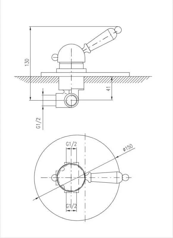 Смеситель для душа Rav-Slezak Labe L083L хром