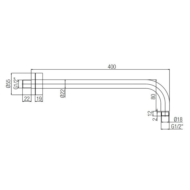 Держатель душа Paini 50YO745TCT140BI черный