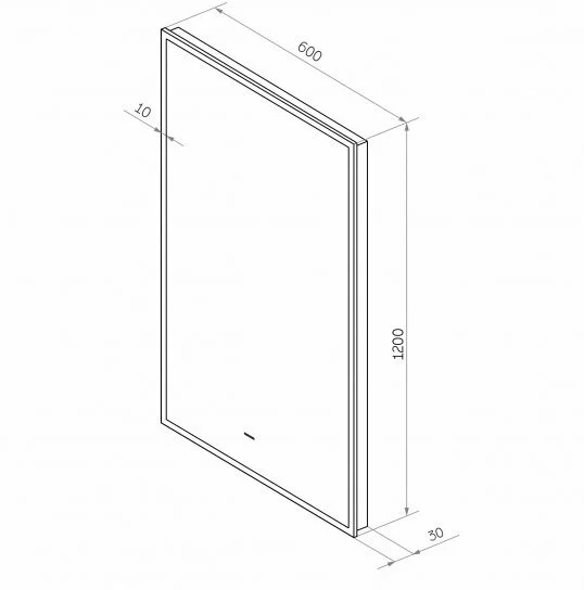 Зеркало Континент Frame White ЗЛП944 белый