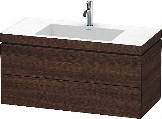 Тумба c раковиной 100 см Duravit L-Cube LC6928O5353 тёмный каштан