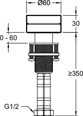 Смеситель для раковины Jacob Delafon Grands Boulevards E25388-CP+E77963-8A-CP, хром