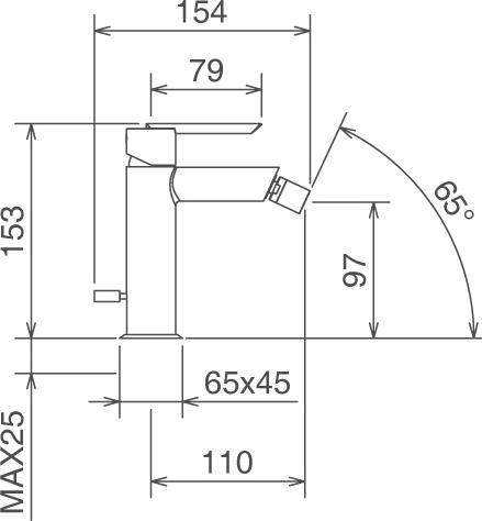 Смеситель La Torre Ovaline 26011CS.CR для биде