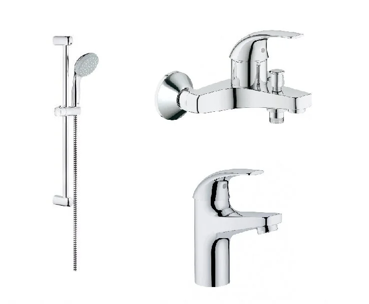 Смеситель для ванны с душем Grohe Baucurve 126741 хром