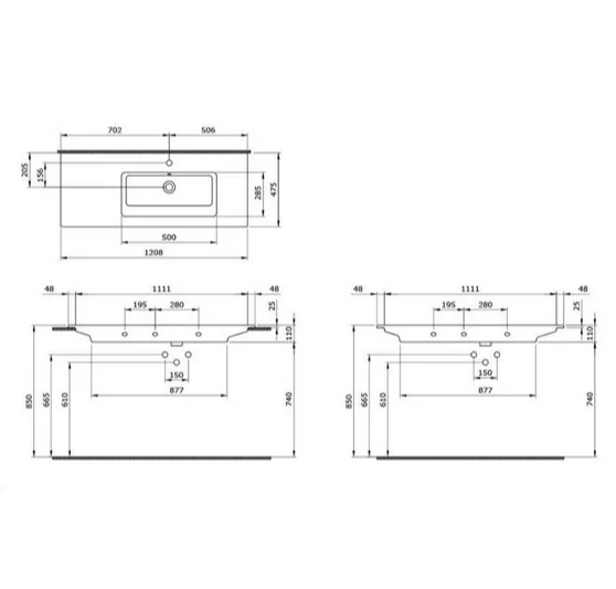 Раковина Bocchi Milano 1305-001-0126 белый