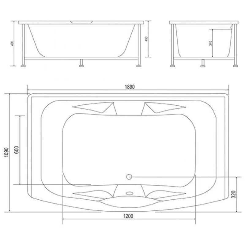 Акриловая ванна Sole Delta MRV0061 белый