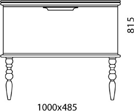 Тумба для комплекта Edelform Decora 100 белый глянец