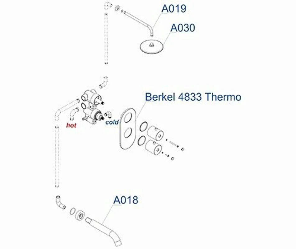 Душевая система WasserKRAFT серия A A15030 хром