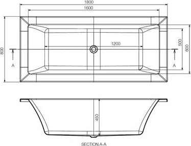 Акриловая ванна Jaquar Fonte JBT-WHT-FONT180X