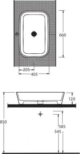 Раковина накладная beWash Albano 36651001 белый