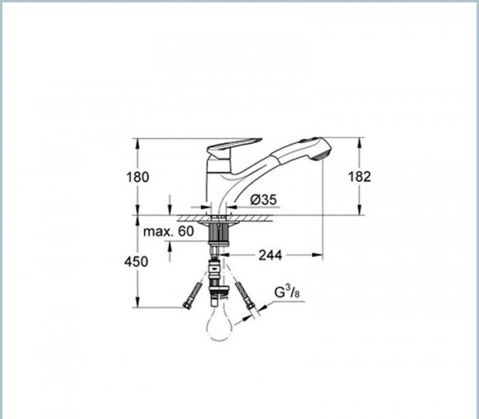 Смеситель для кухонной мойки Grohe Touch 32451000