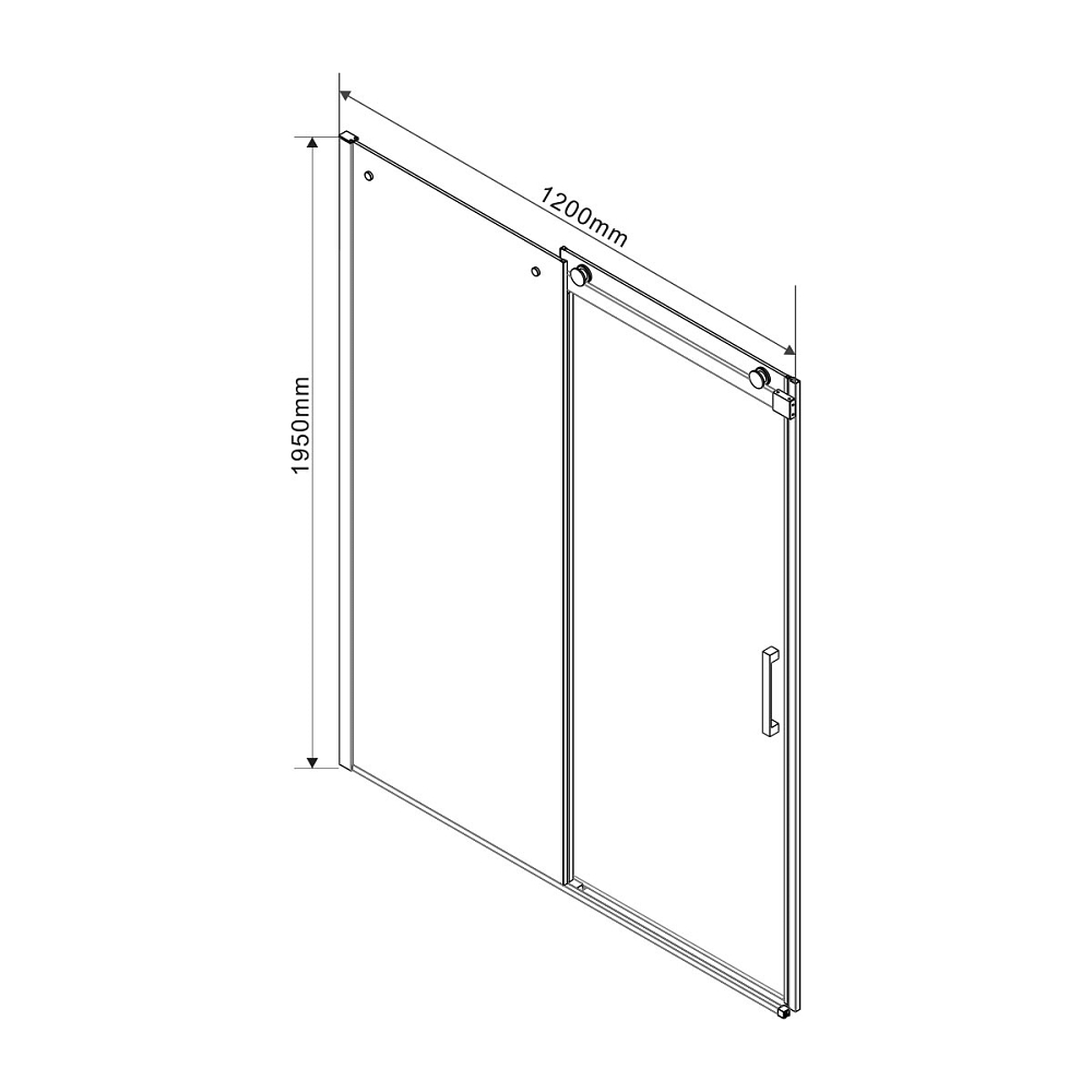 Душевой уголок Vincea Como VSR-1C1012CLB 120x100, черный, стекло прозрачное