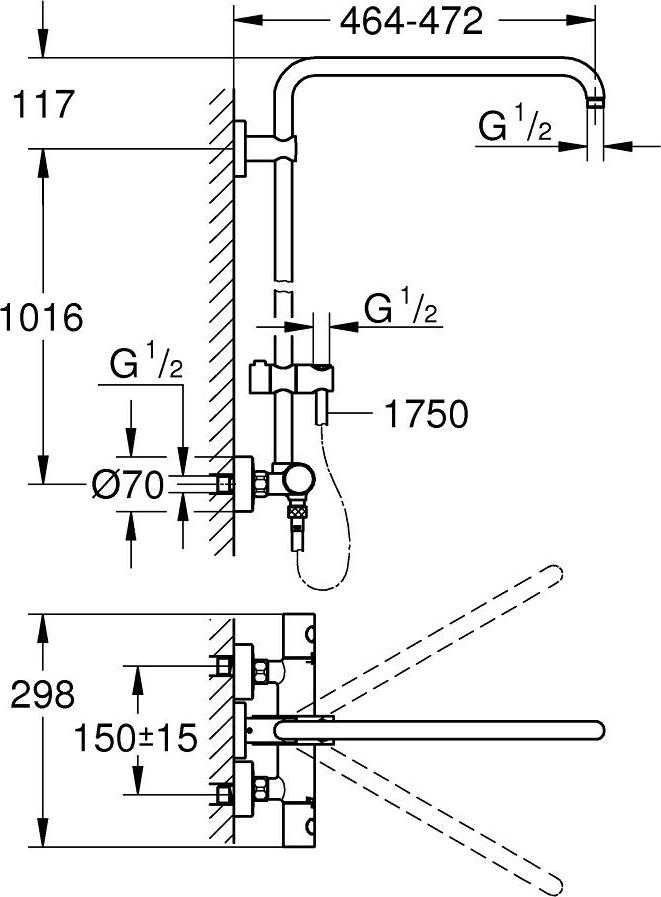 Душевая система Grohe Euphoria System 26241000